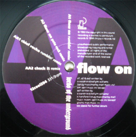 Lords Of The Underground : Flow On (12", Ltd)