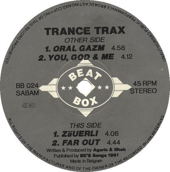 Trance Trax : White (12")