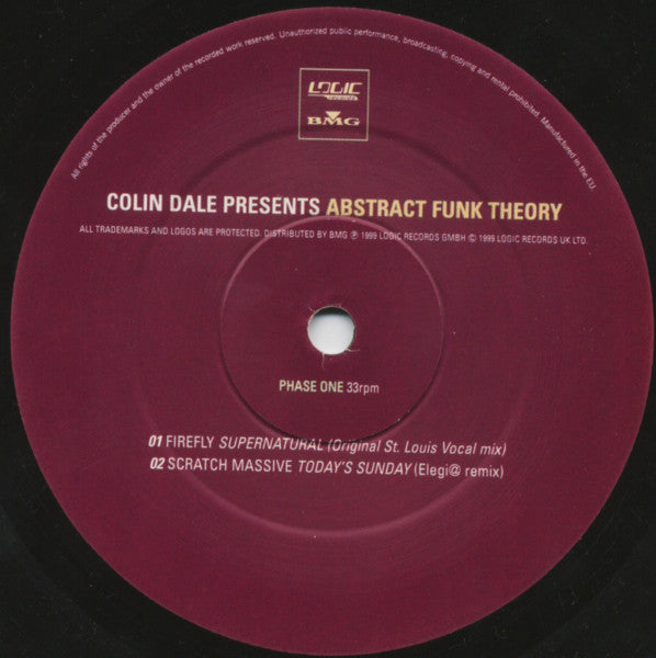 Colin Dale : Abstract Funk Theory (3x12", Comp)