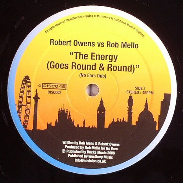 Robert Owens vs. Rob Mello : The Energy (Goes Round & Round) (12")