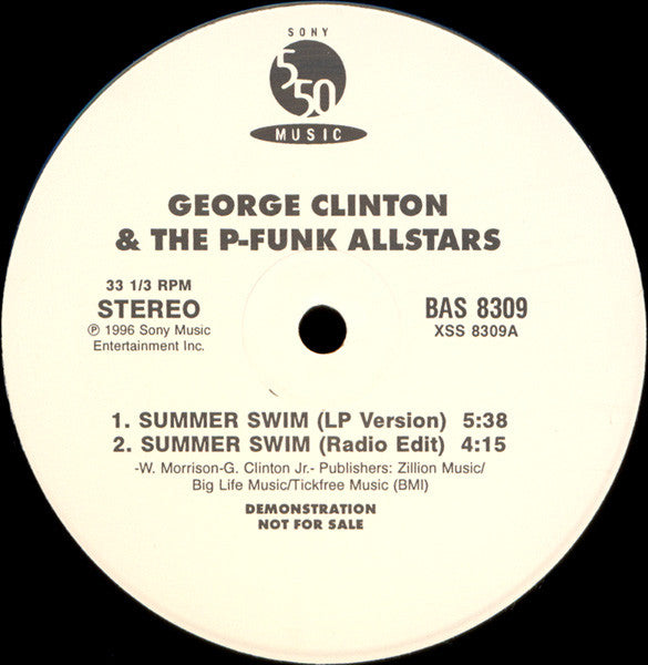 George Clinton & The P-Funk Allstars* : Summer Swim (12", Promo)