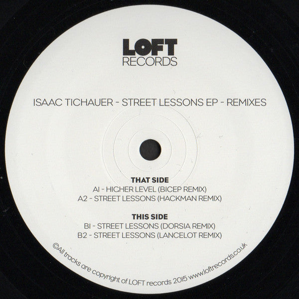 Isaac Tichauer : Street Lessons EP - Remixes (12", EP)