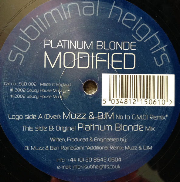 Platinum Blonde (2) : Modified (12")