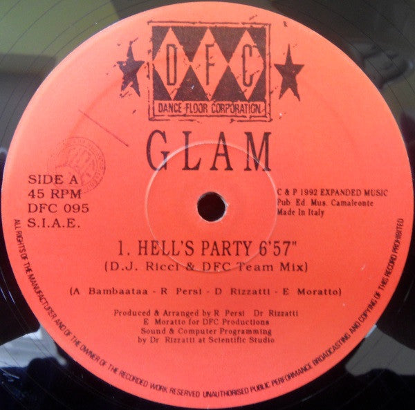 Glam : Hell's Party (12")