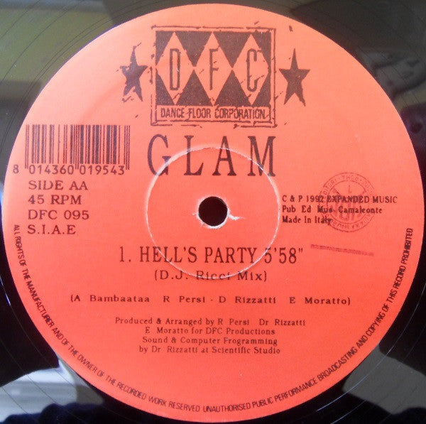 Glam : Hell's Party (12")