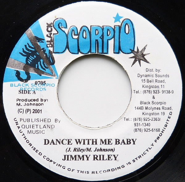 Jimmy Riley / Mafia & Fluxy : Dance With Me Baby (7")