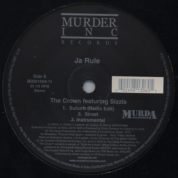 Ja Rule : Clap Back / The Crown (12")