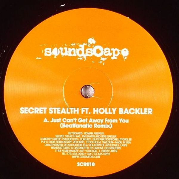 Secret Stealth / Beatfanatic : Just Can't Get Away From You (Beatfanatic Remix) / Penthouse Dubexcursions (12")