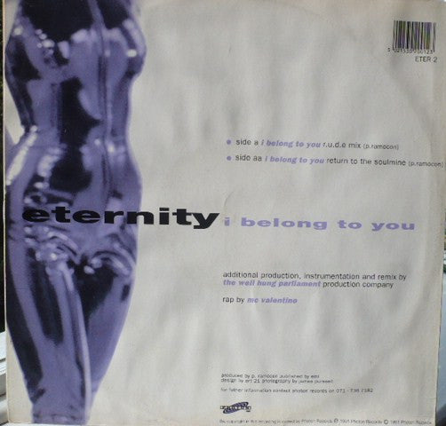 Eternity (8) : I Belong To You (The Well-Hung Parliament Remixes) (12", Single)