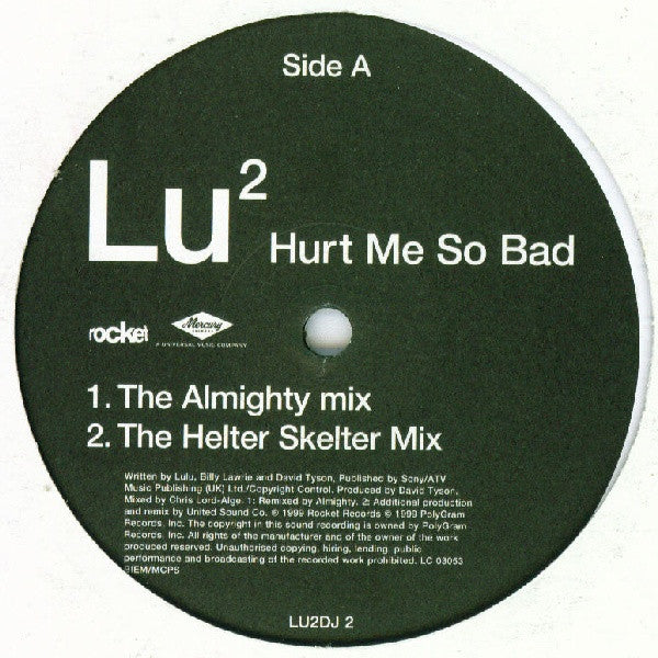 Lu²* : Hurt Me So Bad (12", Promo)