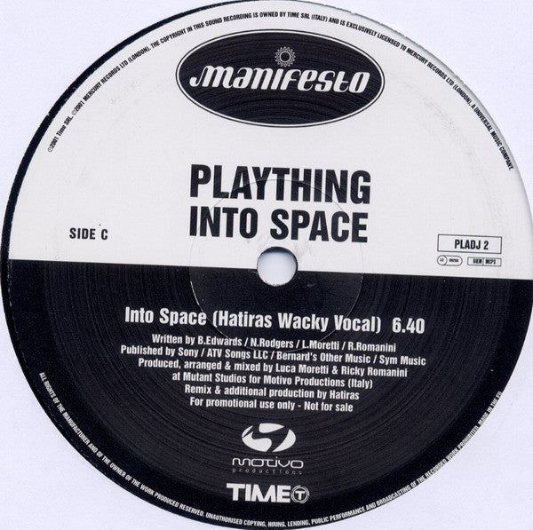 Plaything : Into Space (2x12", Promo)