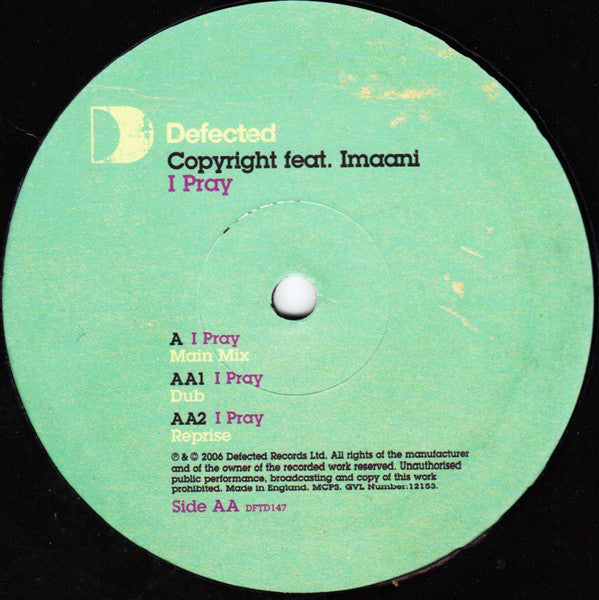 Copyright feat. Imaani : I Pray (12")