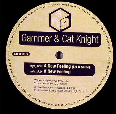 Gammer & Cat Knight : A New Feeling (12")