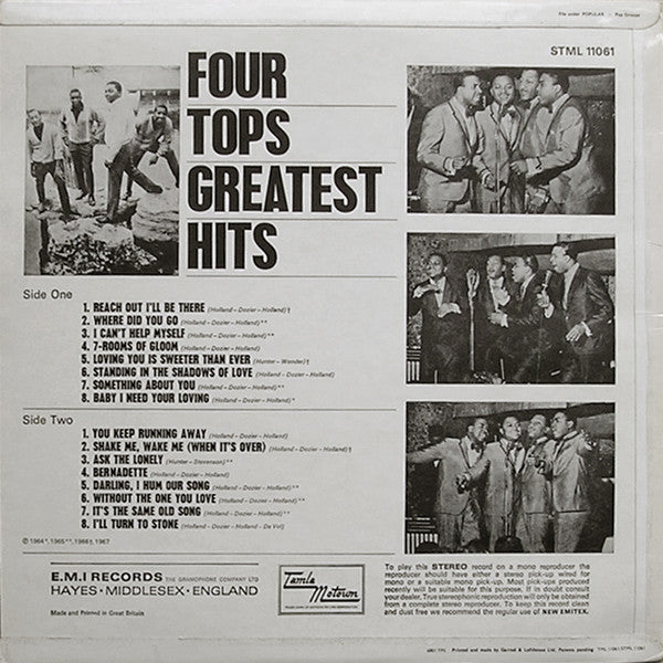 Four Tops : Greatest Hits (LP, Comp)