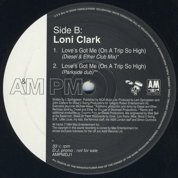 Loni Clark : Love's Got Me (On A Trip So High) (2x12", Single, Promo)