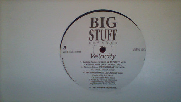 Velocity (18) : Gimme Some (12")