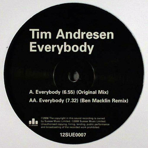 Tim Andresen : Everybody (12")