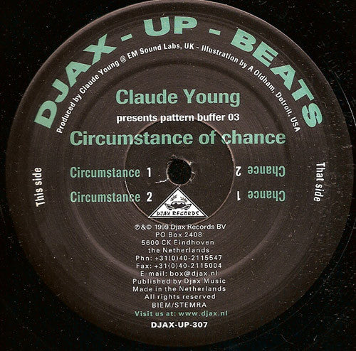 Claude Young : Pattern Buffer 03: Circumstance Of Chance (12")