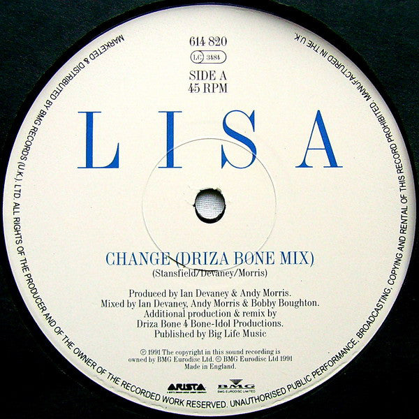 Lisa Stansfield : Change (12", Single)
