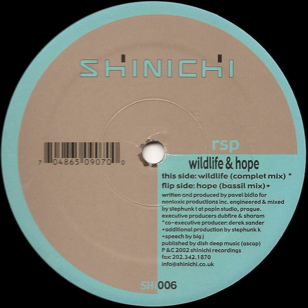 Bidlo* Presents Rock, Scissors, Paper* : Wildlife & Hope (2x12")