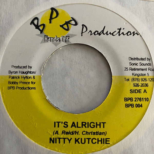 Nitty Kutchie / Bobby Prince (3) & UNG : It's Alright / Purple Skies (7")