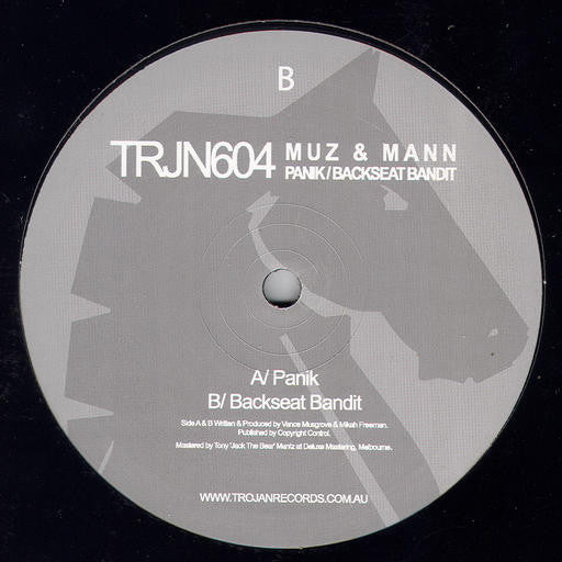 Muz & Mann : Panik/Backseat Bandit (12")