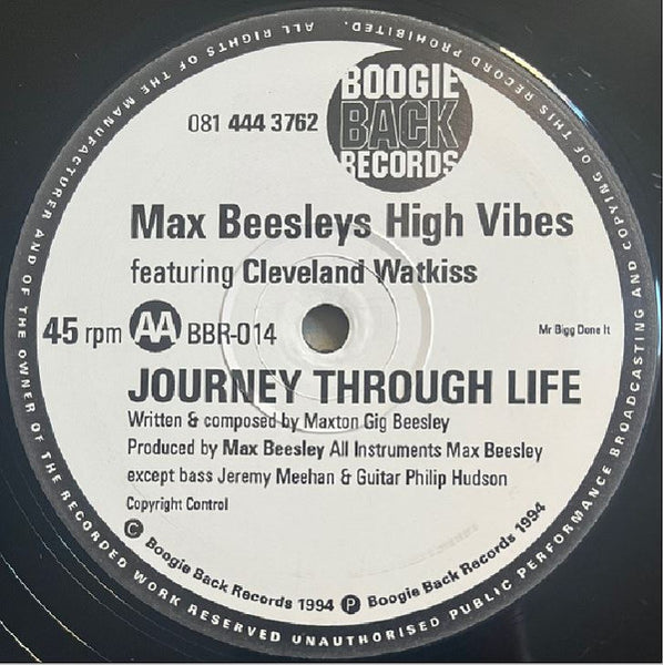 Max Beesley's High Vibes : Fast Response / Journey Through Life (12", Single)