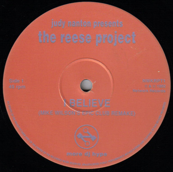 Judy Nanton Presents The Reese Project : I Believe (12")