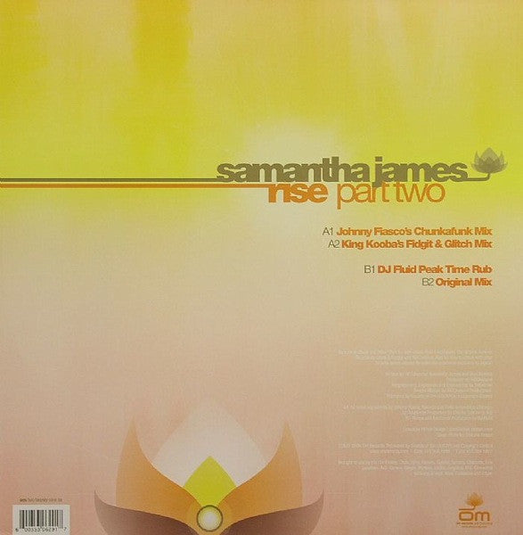 Samantha James : Rise Part Two (12")