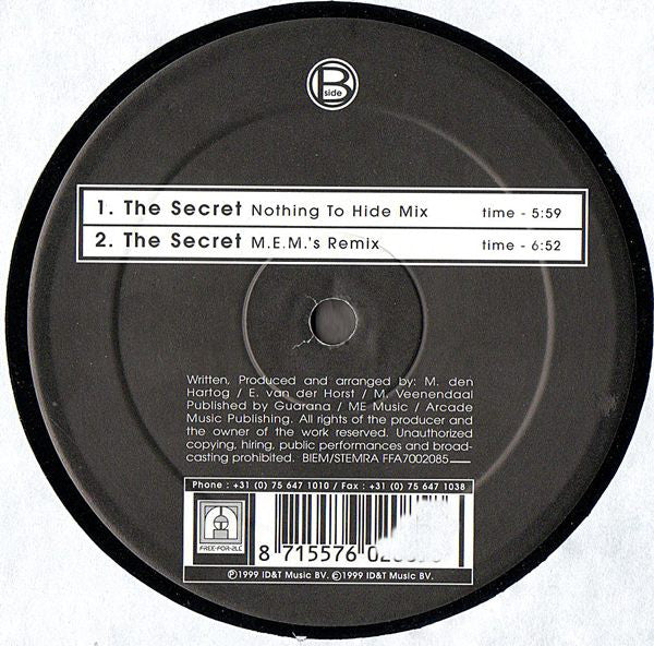 Bootleg (2) : The Secret (12")