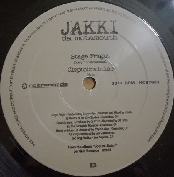 Jakki Da Motamouth : I'm Trying (12")