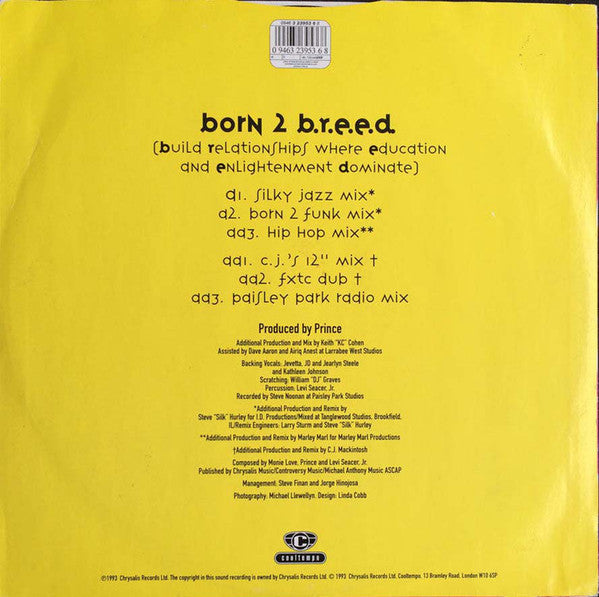 Monie Love : Born 2 B.R.E.E.D. (12", Maxi)