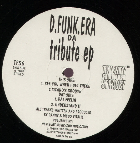 D. Funk Era : Da Tribute EP (12", EP)