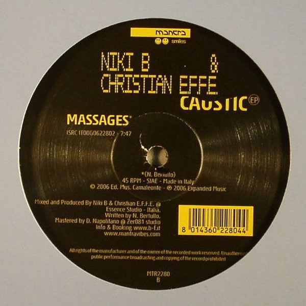 Niki B & Christian E.F.F.E. : Caustic EP (12", EP)