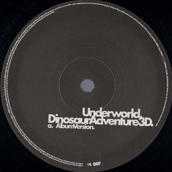 Underworld : Dinosaur Adventure 3D (12", Single, Promo)