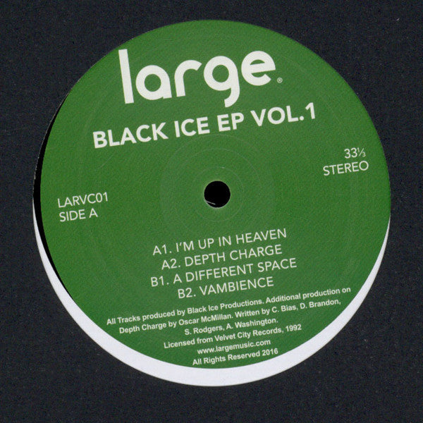 Black Ice Productions : Black Ice E.P. Vol. 1 (12", EP, RE)