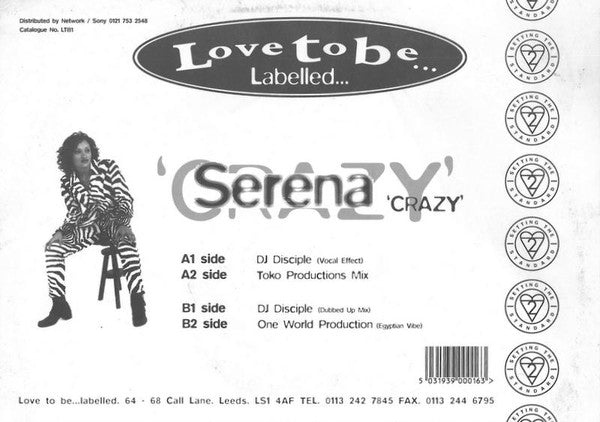 Serena : Crazy (12", Single)