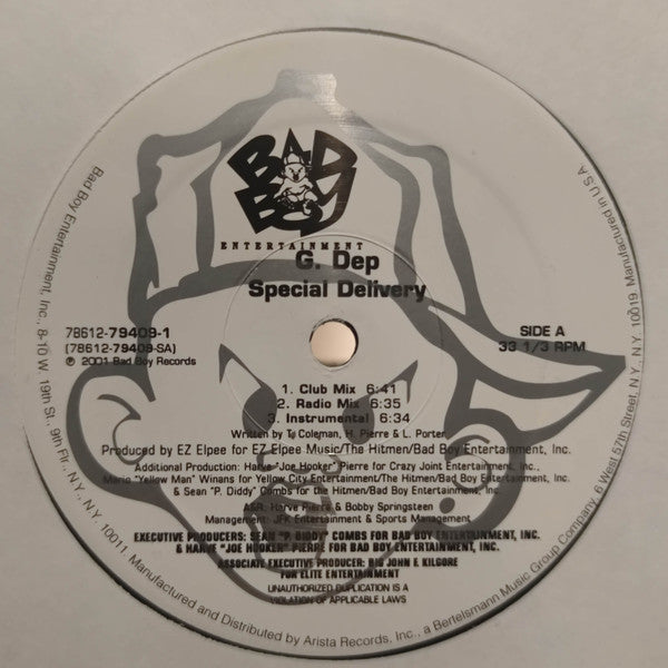 G-Dep : Special Delivery / Child Of The Ghetto (12")