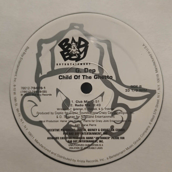 G-Dep : Special Delivery / Child Of The Ghetto (12")
