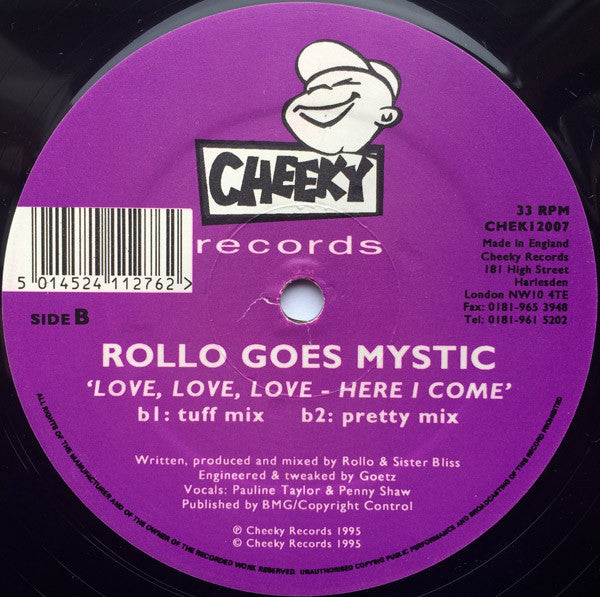 Rollo Goes Mystic : Love, Love, Love - Here I Come (12")