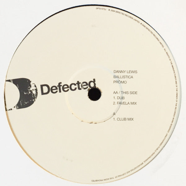 Danny J Lewis : Ballistica! (12", Promo)