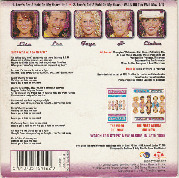 Steps : Love's Got A Hold On My Heart (CD, Single)
