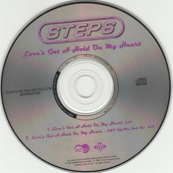 Steps : Love's Got A Hold On My Heart (CD, Single)
