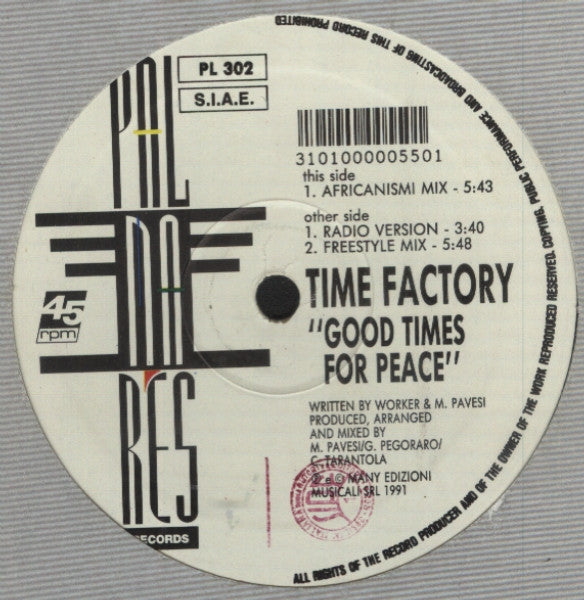 Time Factory : Good Times For Peace (12")