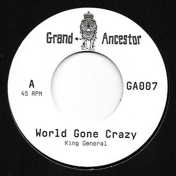 King General / Adam Prescott : World Gone Crazy / Dub Gone Crazy (7", Single)