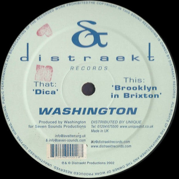 Washington* : Brooklyn In Brixton / Dica (12")