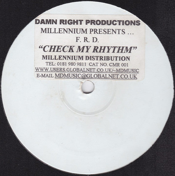 F.R.D.* : Check My Rhythm (12", W/Lbl)