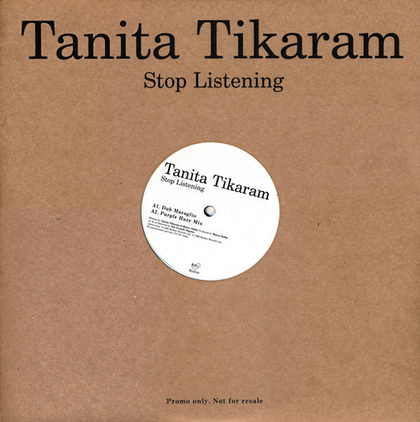 Tanita Tikaram : Stop Listening (12", Maxi, Promo)
