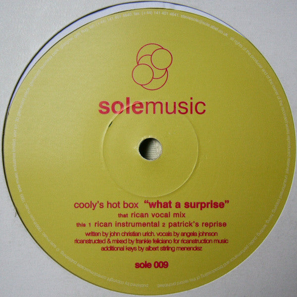 Cooly's Hot Box : What A Surprise (12")