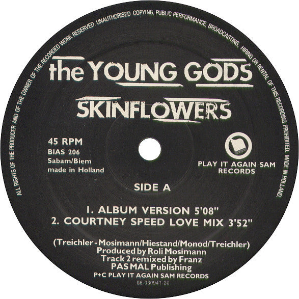 The Young Gods : Skinflowers (12", Single)